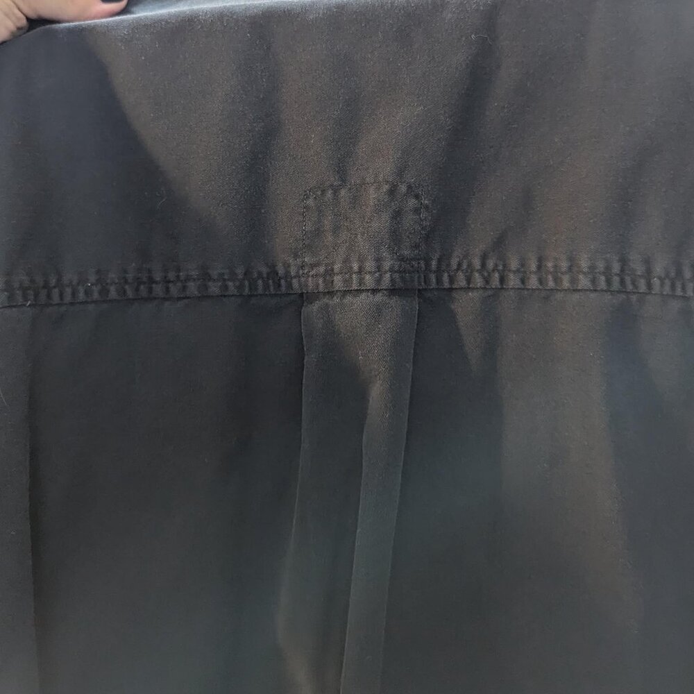 CHAPS Mens Size L Washed Black Button-Down - Picture 4 of 7